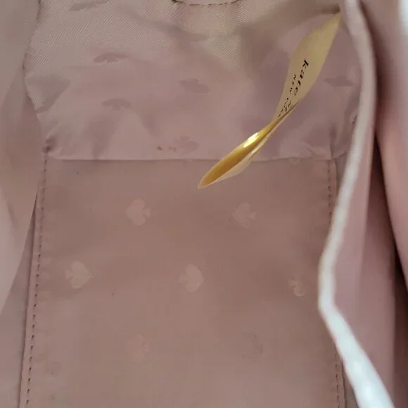 Kate Spade ♠️ White Leather & Woven Straw Dome Satchel Crossbody Gold Hardware - Picture 9 of 14